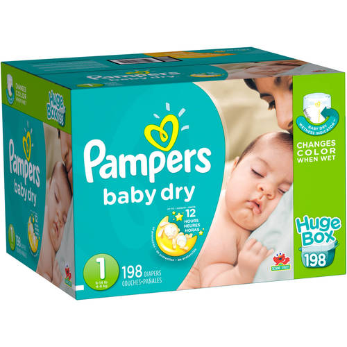 Pampers Baby-Dry Size 1 Diapers, 204 ct - Fry's Food Stores