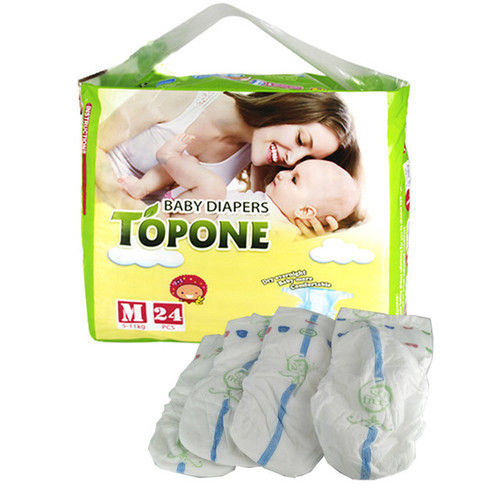 White Anti-Leak Soft Breathable Absorption Baby Diaper