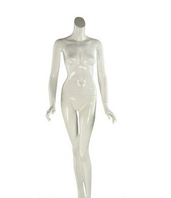 White Glossy Color Full Body Headless Female Mannequin Age Group: Adults