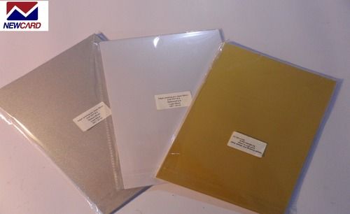 Pvc A4 Size Inkjet Printing Sheet White, Gold, Silver, Transparent