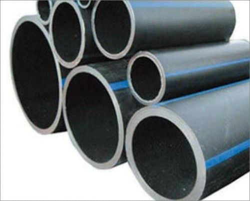 Black Plastic Round Shape Pipe