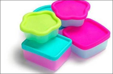 Various Colors Are Available Designer Plastic Containers With Lid