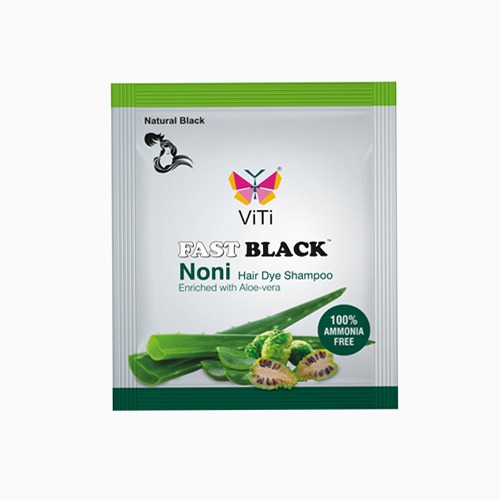 Coloring Products Fast Black Noni Hair Dye Shampoo at Best Price in Kochi |  Viti Cosmetics