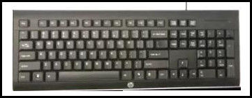 Branded Wired Computer Keyboard