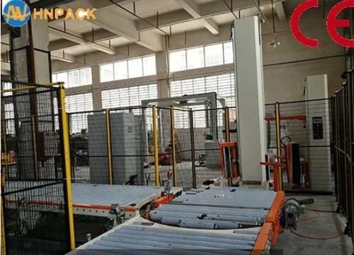 MS 303 Heavy Type Fully Auto Online Turntable Pallet Stretch Film Wrapper Machine (Hennopack)