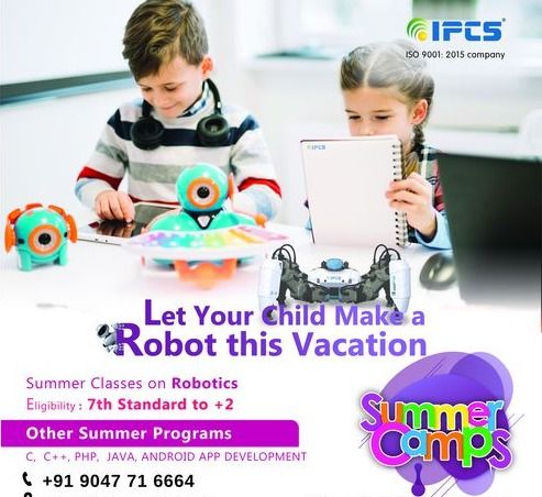 Summer Classes on Robotics with Certificaton