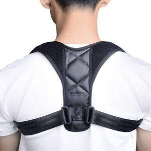 Breathable Adjustable Upper Back Brace Posture Corrector Strap For Slouching And Hunching