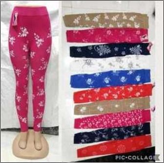 Fully Stretchable Flower Jeggings