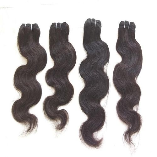 Natural Black 8 To 34 Inch Long Raw Body Wave Human Hair Weaves