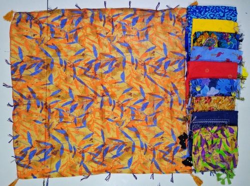 Multicolor Skin Friendly Cotton Voile Printed Scarves