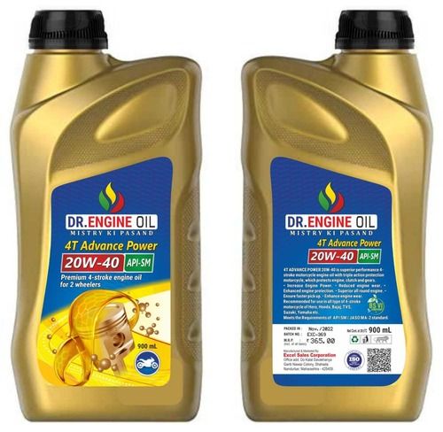 Bike Engine Oil 4T Gold with 0.12% Water Content