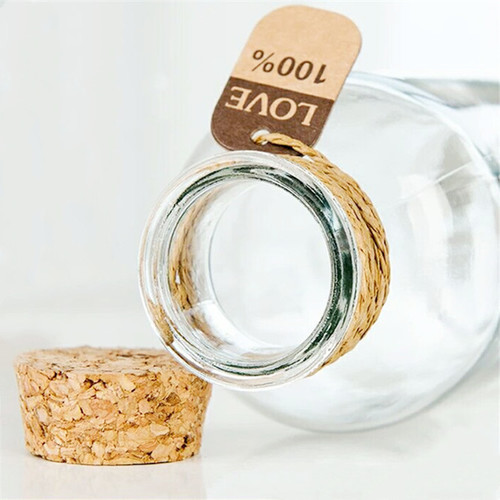 Empty Glass Bottle with Cork