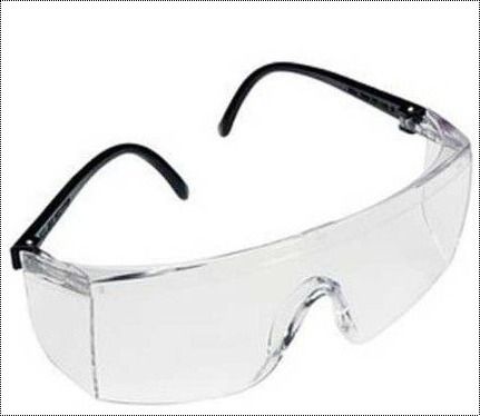 White Scratch Safe Safety Goggles