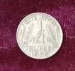Old 1/4 Rupees Indian Coin