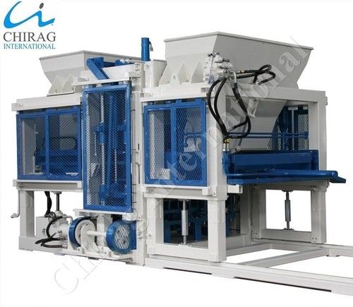 White And Blue Chirag Integrated Advanced Manual Block Making Machine