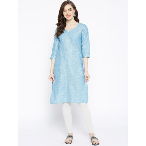 Khadi Look In Solid Colour South Cotton Kurti Bust Size: 36 Inch (In)