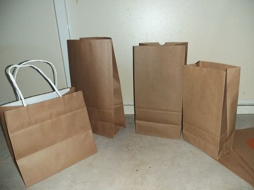 Brown Plain Paper Shopping Bag