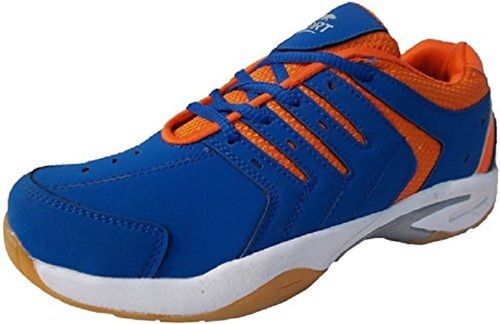 Orange Port Blue Pu Quantum Badminton Shoes