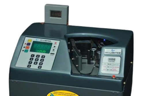 Currency Counting Machine With In-Built Uv Fake Note Detection - Color: Grey/ As Per Customer Requirement