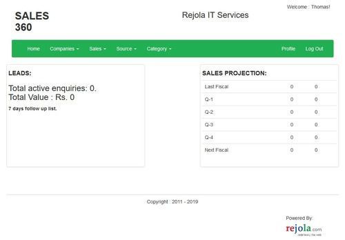 Sales Enquiry Management Software (Sales360)