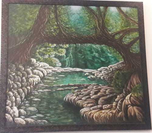 nature painting acrylic