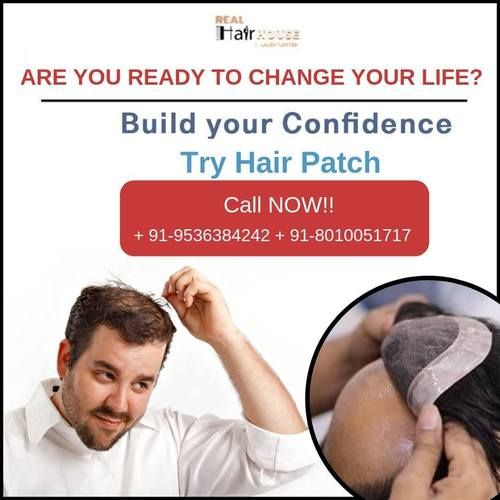 Natural Hair Patch For Men