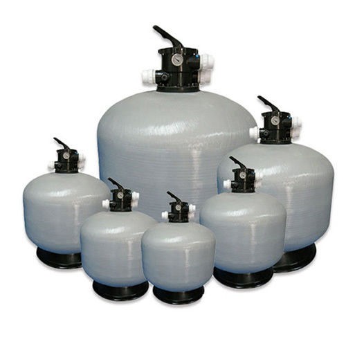 Grey Fiberglass Swimming Pool Sand Filter