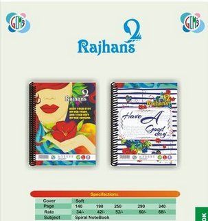 Best Paper Qulity Rajhans Spiral Writing Notebook