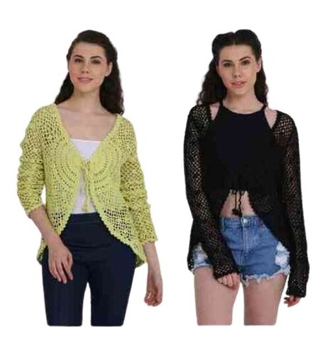 Women's Shrug - Cotton Material Free Size | Smooth Finish Skin Friendly Casual & Party Wear