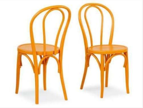 Eco-Friendly Orange Color Wooden Chair