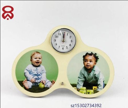 Blank For Custom Photo Heat Transfer Sublimation Mdf Clock Alarm