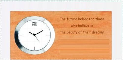 White Table Clock For Promotional