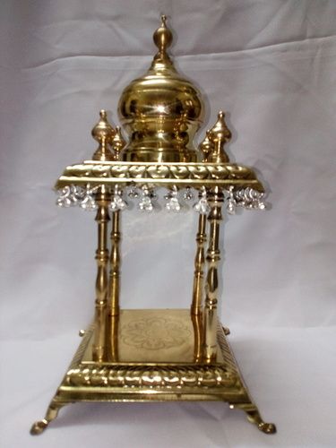 Golden Brass Metal Pooja Temple