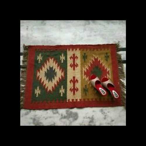 Multicolor Handmade Wool Jute Rugs