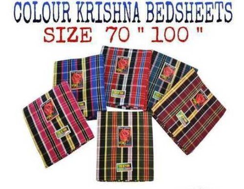 Vary Krishna Colour Cotton Bedsheets