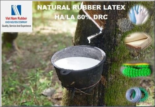 Milky White Centrifuged Natural Rubber Latex Ha, La 60% Drc