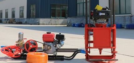 Red Gasoline Engine Sampling Drilling Machine