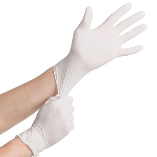 White Latex Examination Gloves