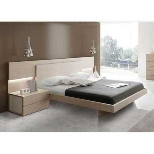 Wood Double Size Couples Bed No Assembly Required