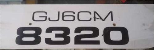 Rectangular Shape Radium Number Plate Vehicle Type: All