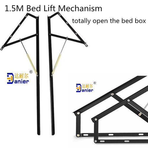 Iron Bed Storage Support Gas Lift Mechanism With Gas Spring