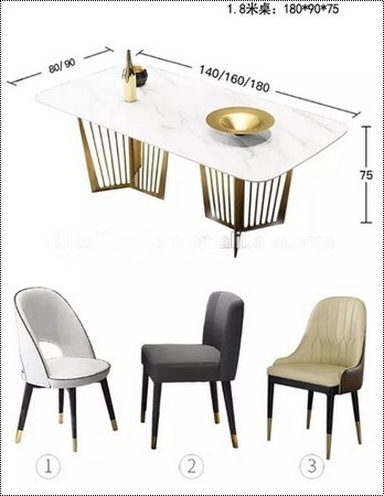 मार्बल डिनर टेबल और चेयर