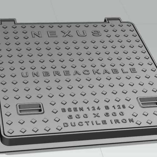 Silver Ductile Iron Manhole Cover