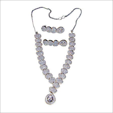 Designer Zircon Necklace Set