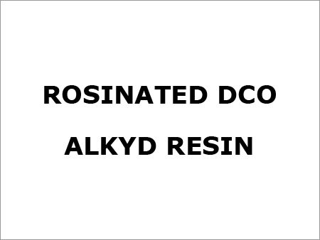 Rosinated Dco Alkyd Resin