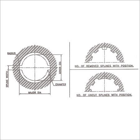 Straight Spline Broach - High-Quality Alloy Steel, Various Sizes | Rust Resistant, High Pressure Resistance, Longer Service Life