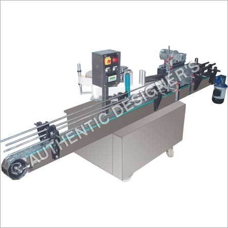 Round Bottle Labeling Machine Application: Steel Industry