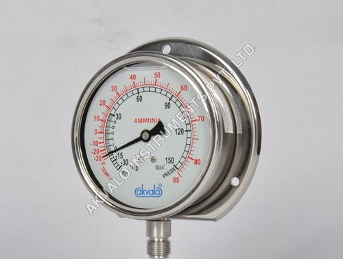 Ammonia Pressure Gauge - High Accuracy, Quality-Assured Design | Durable and Easy to Maintain