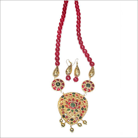 Kundan Meenakari Necklace Set