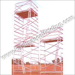 White Crystalline Mobile Tower Scaffolding System